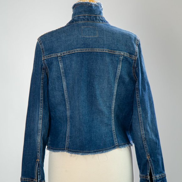 Raw Edge Jean Jacket Size S - Picture 6 of 6
